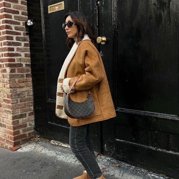 H&M Fleece-Lined Faux Shearling Jacket - Picture 5 of 13